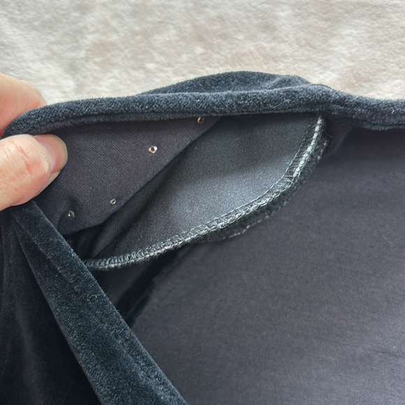 Tadashi Shoji Velvet Wrap Dress with Pearls - Picture 11 of 11